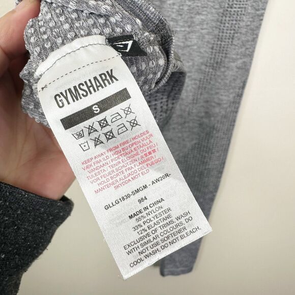 Gymshark Size Small Vital Seamless Leggings in Smokey Gray Marl - Picture 8 of 11